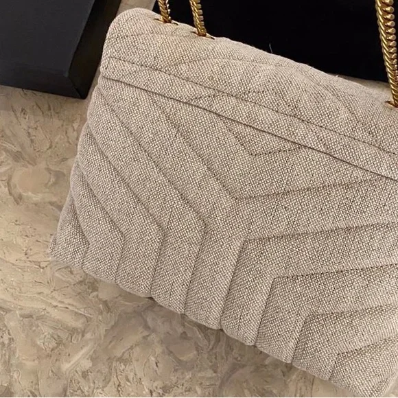 Linen Chevron Bag - Picture 2 of 4